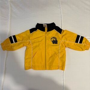 Vintage Yellow Basketball Windbreaker